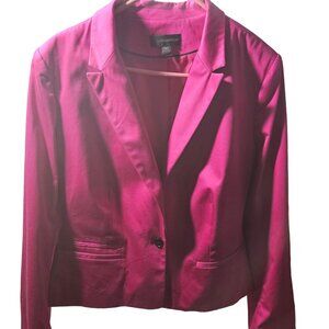 Worthington Womens Fuchsia Blazer Jacket XLT